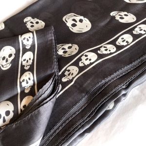 Alexander MacQueen silk chiffon scarf